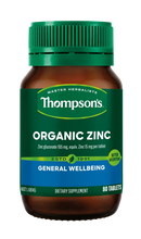 Thompsons Organic Zinc 80 Tablets XDaySale