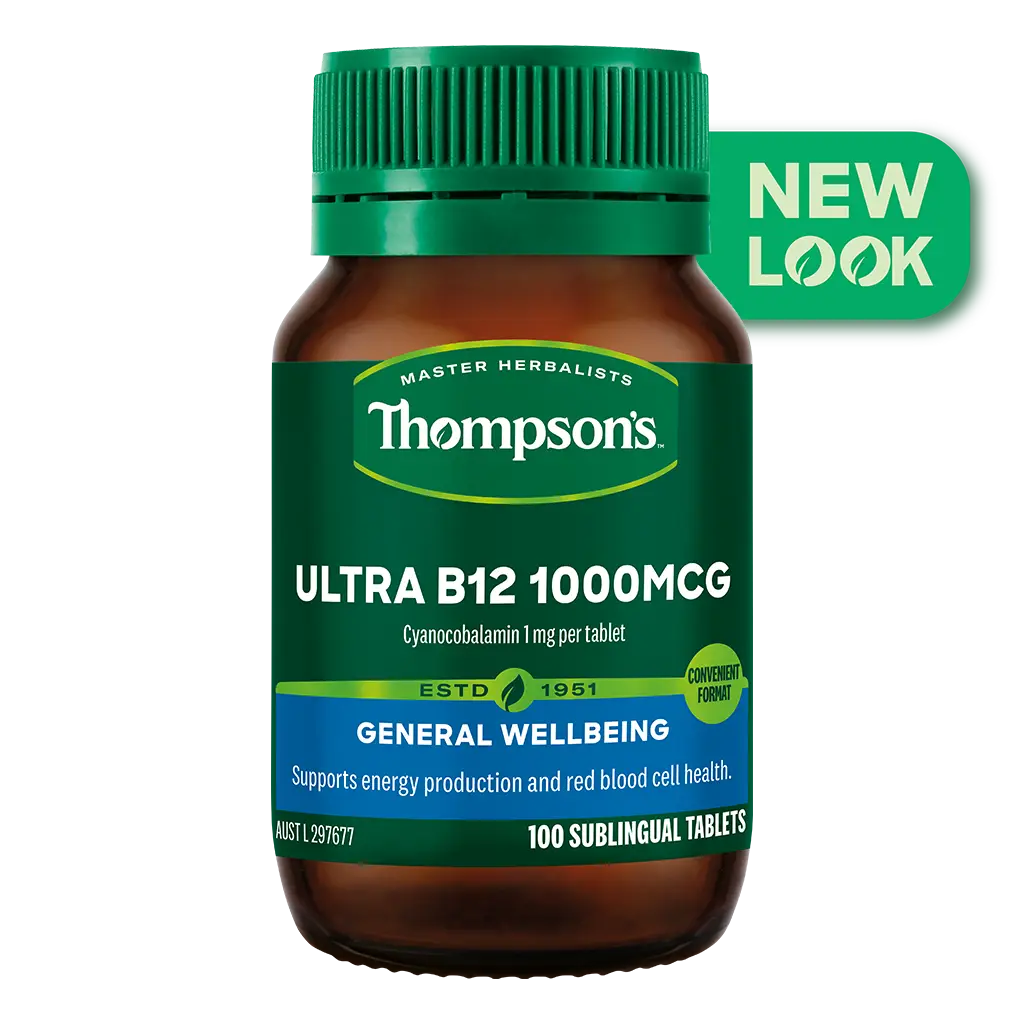 Thompsons Ultra B12 1000mcg 100 Tablets XDaySale