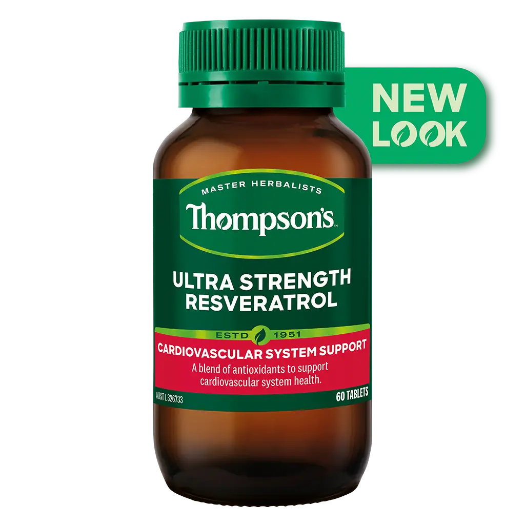 Thompsons Ultra Strength Resveratrol 60 Tablets XDaySale