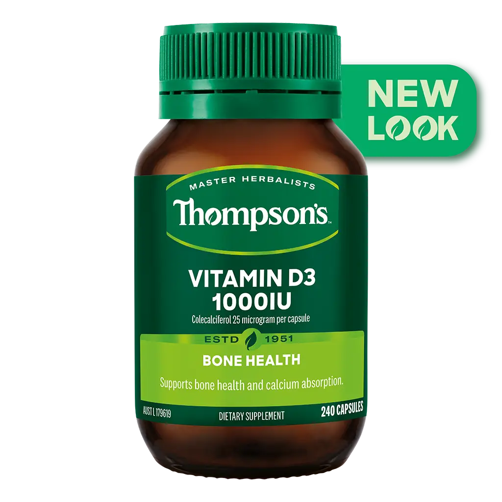 Thompsons Vitamin D3 1000IU 240 Capsules XDaySale