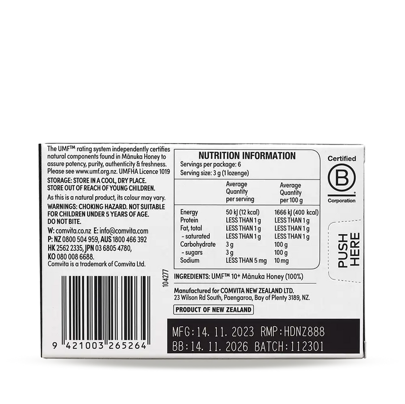100% Mānuka UMF 10+ Honey Lozenges XDaySale