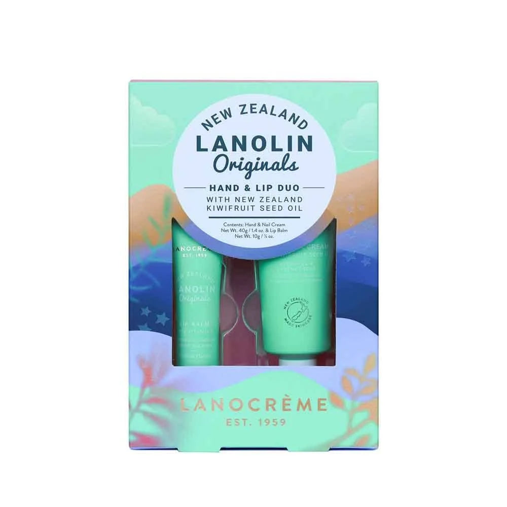 Lanocreme-Hand & Lip Duo New Zealand Kiwifruit Seed Oil Lanocreme