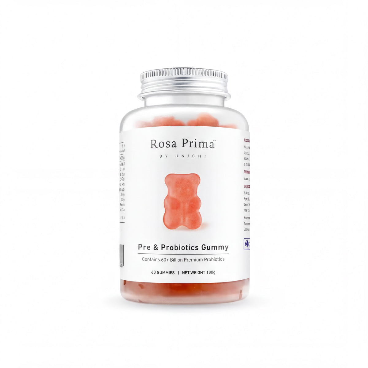 Unichi Rosa Prima Pre & Probiotics Gummy 60 Gummies - Yogurt Flavour - XDaySale