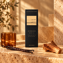 Blue Jacar Amber Veil 200ml diffuser carton with warm amber and sandalwood accents