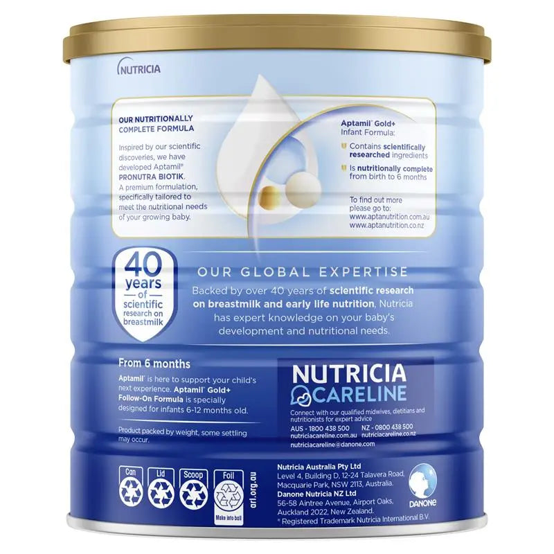 Aptamil Gold+ 1 Baby Infant Formula From Birth to 6 Months 900g EXP: 06/24 - XDaySale