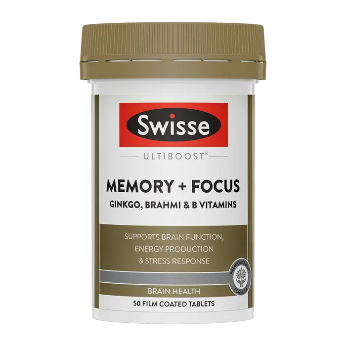 Swisse Ultiboost Memory + Focus 50 Tablets EXP：10/2025 Swisse