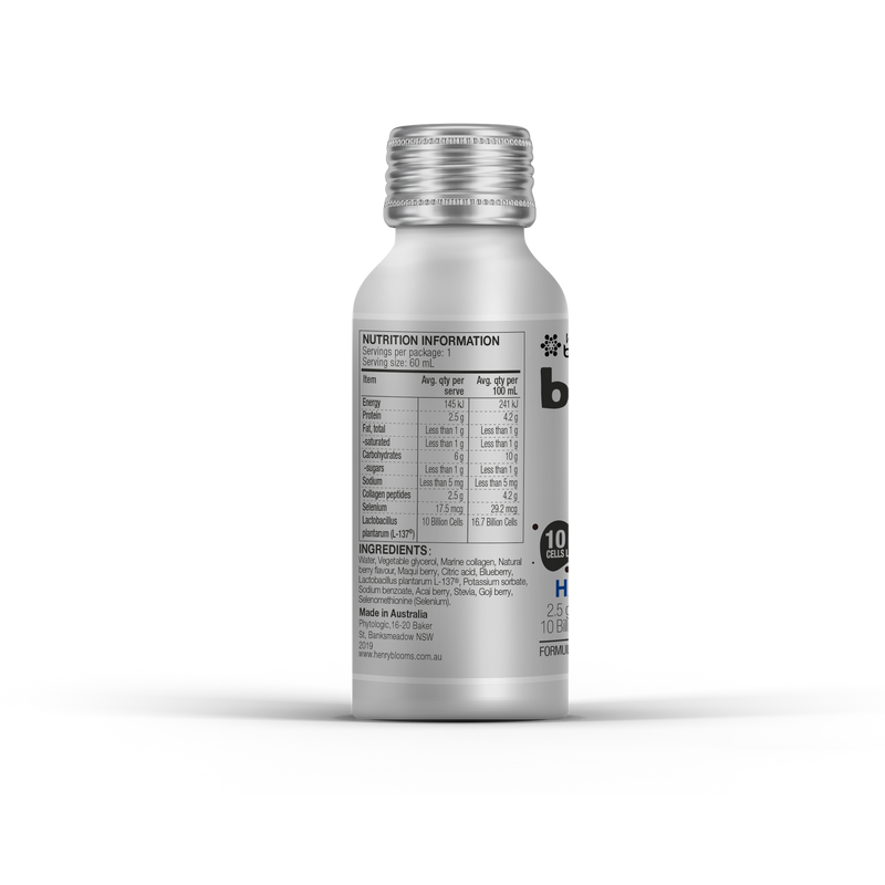 Hair Nail Skin Collagen – Marine Collagen Supplement with Selenium & Probiotics Henry Blooms