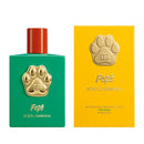two bottles of Fefe perfume by Dolce & Gabbana, with a green bottle on the left and a yellow bottle on the right. Both bottles have a gold paw print design and the brand name "Fefe" prominently displayed.