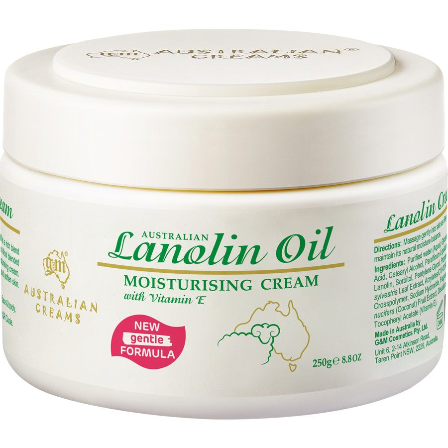 G & M Australian Lanolin Oil Moisturising Cream 250g XDaySale