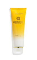 A tube of yellow-colored lotion with a white cap, labeled as a "Dior Belle" product from the brand "L'OCCITANE" and containing 15% of weight.
