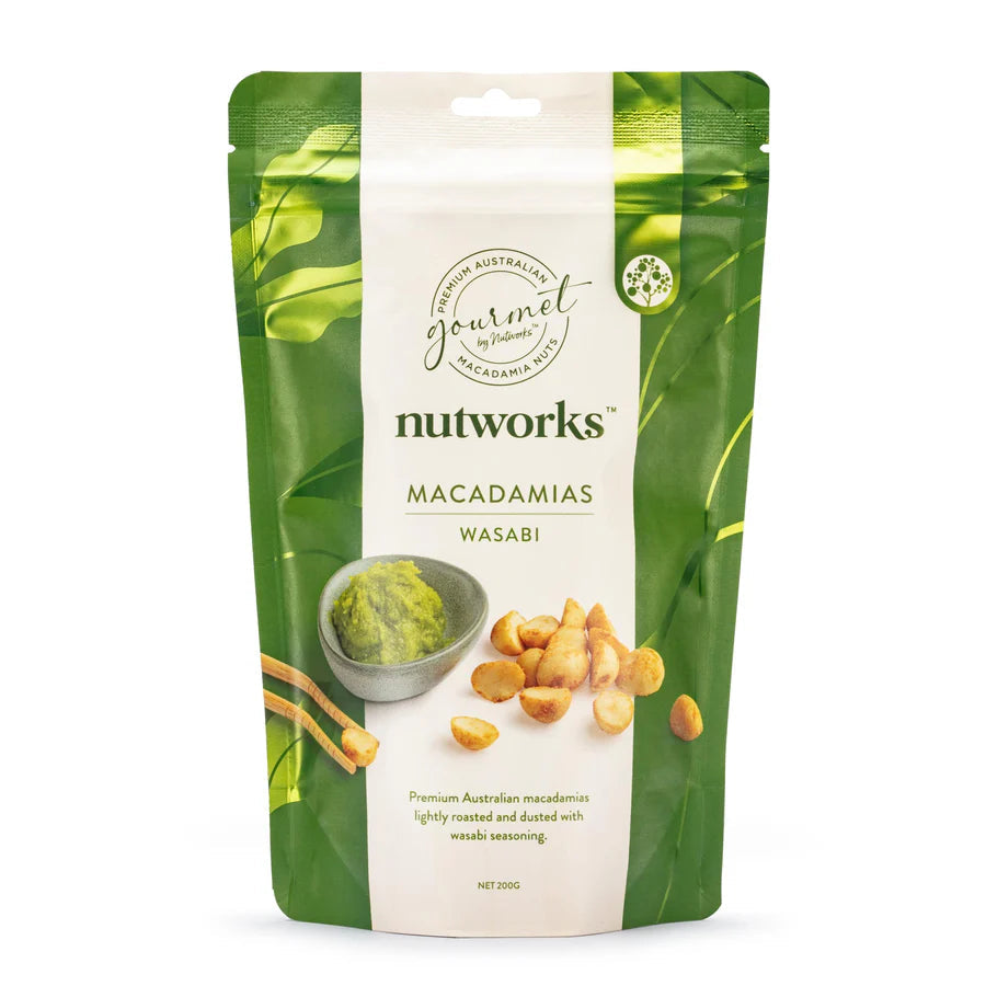 Nutworks Wasabi Flavoured Macadamias 200g Nutworks