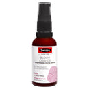 A bottle of Swiss Skin Care Blood Orange Brightening Facial Serum with niacinamide and olive leaf extract.