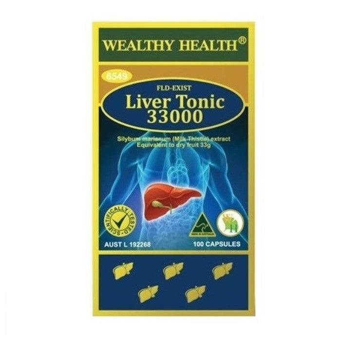 Liver Tonic – Herbal Liver Supplement with Milk Thistle Capsules for Detox Wealthy Health