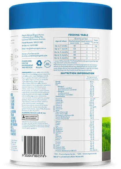 Bellamy’s Organic Beta Genica-8 Step 1 Infant Formula 0 - 6 Months 800g (expiry 09/24) - XDaySale