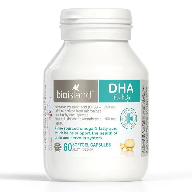 Bio Island DHA Kids 60 Capsules 10/26 - XDaySale