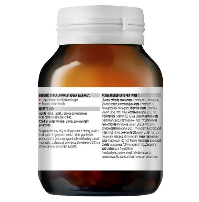 Blackmores Sugar Balance 90 Tablets EXP:09/26 - XDaySale
