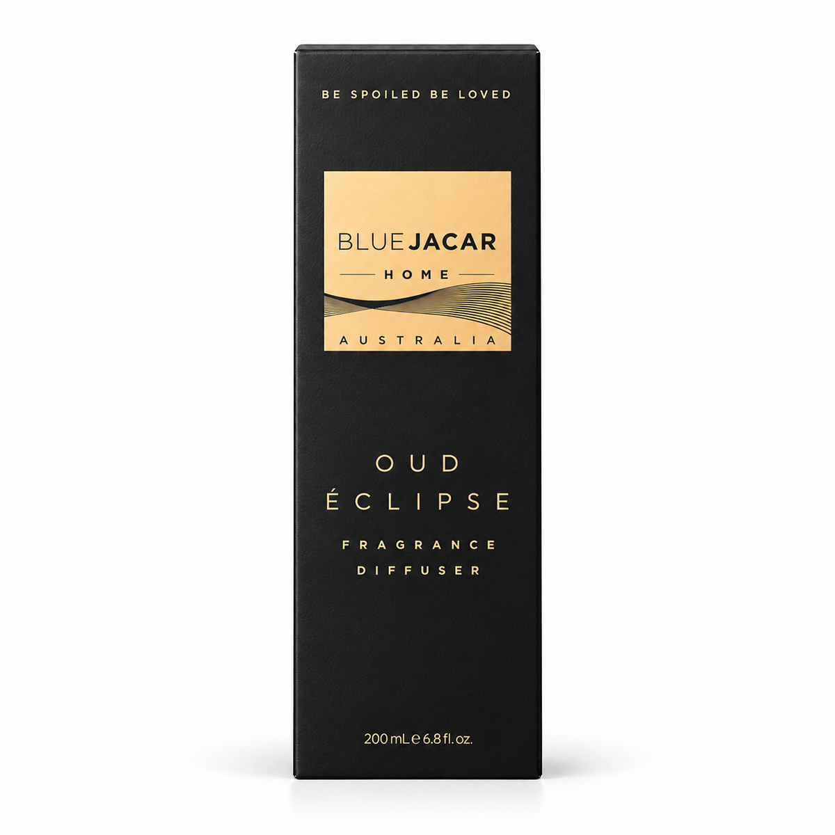 Blue Jacar Oud Eclipse 200ml Reed Diffuser carton on a clean white background