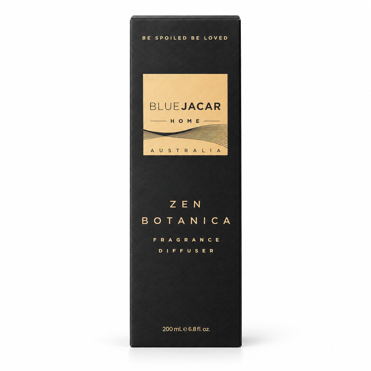Blue Jacar Zen Botanica 200ml Reed Diffuser carton on a clean white background