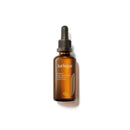 A brown glass bottle with a black dropper, containing a brown liquid, and labeled as a face oil product from the brand Jurlique.