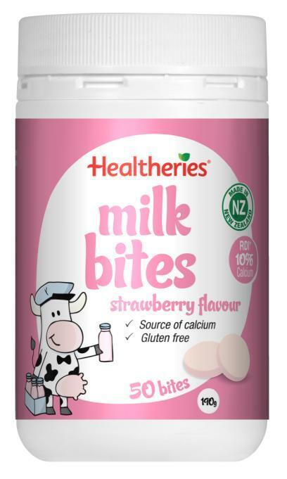 Healtheries Milk Bites - Strawberry Calcium Snack | Energy Biscuit, Gluten Free Healtheries