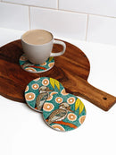 Koh Living Aboriginal Kookaburra Ceramic Coaster Koh Living