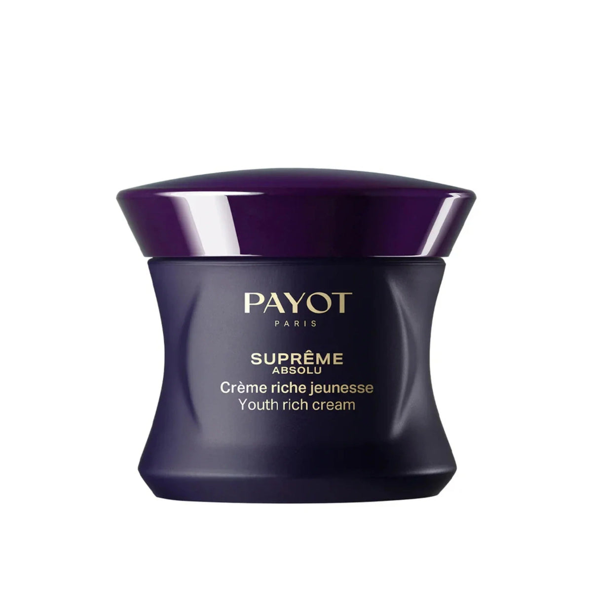 A purple jar of Payot Paris Supreme Youth rich cream.