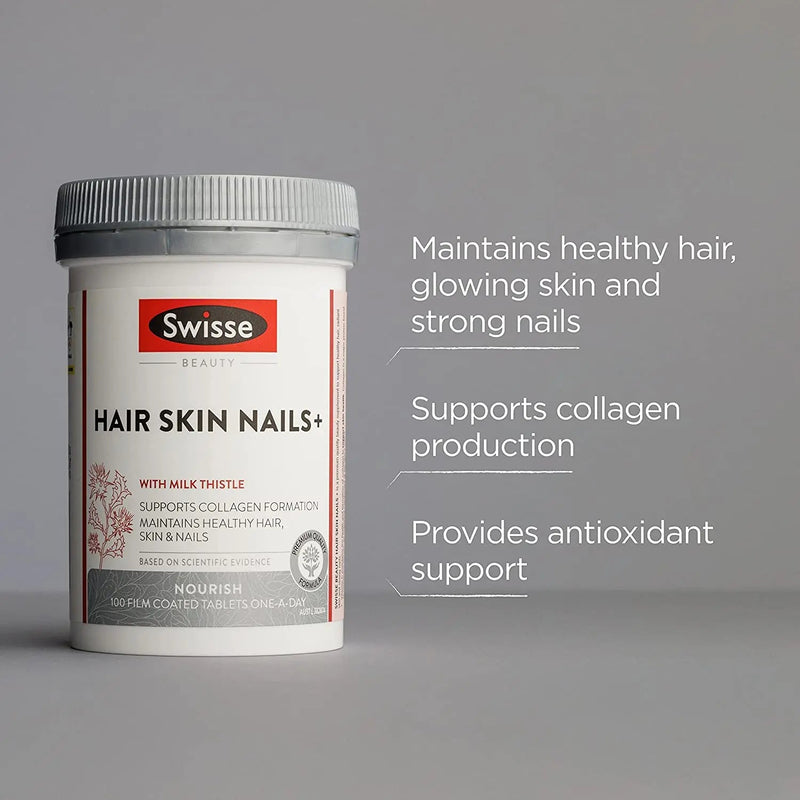 Swisse Beauty Hair Skin Nails+ 100 Tablets EXP: 01/2026 - XDaySale