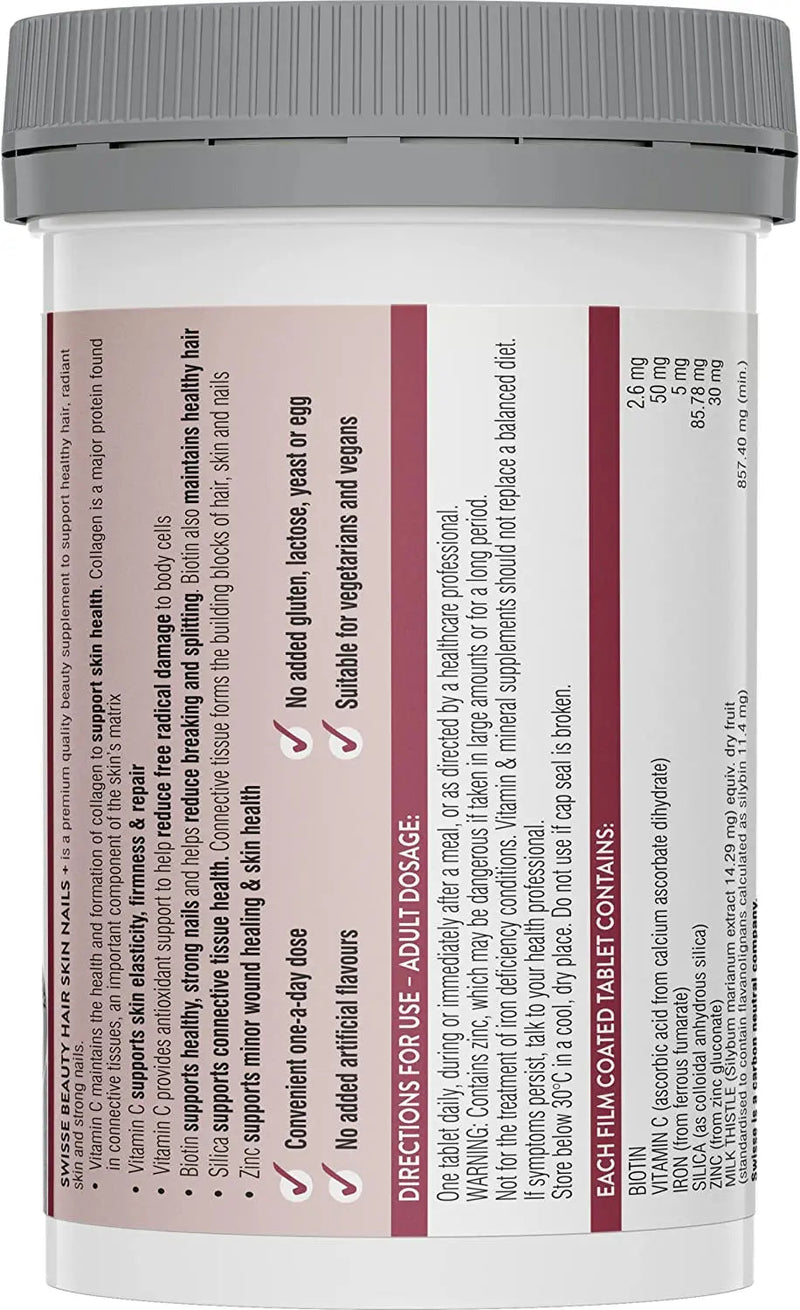 Swisse Beauty Hair Skin Nails+ 100 Tablets EXP: 01/2026 - XDaySale