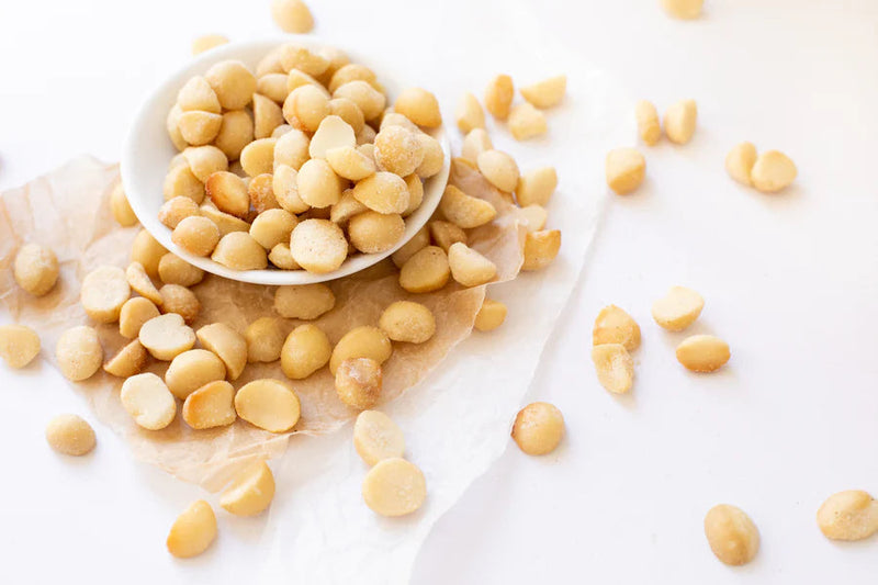 Salt Macadamia Nuts - Roasted Australian Macadamias in 400g Premium Jar Nutworks