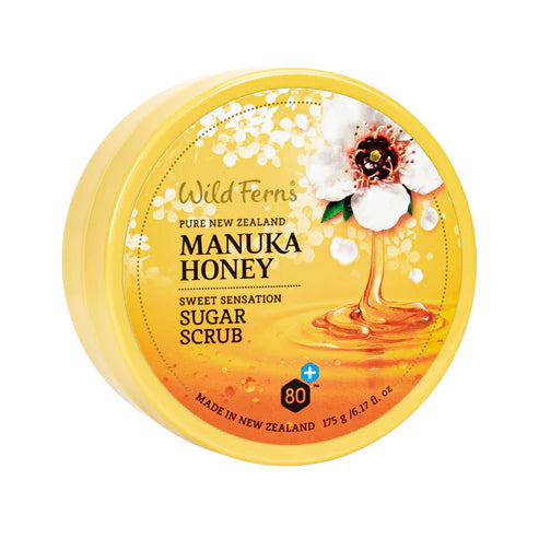 Manuka Honey Scrub – Wild Ferns Sugar Scrub With Avocado Oil & Cocoa Butter 175g Wild Fern