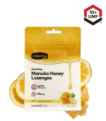 Comvita Manuka Honey Lozenges with Propolis Lemon & Honey 12 Lozenges EXP:13/08/2025 - XDaySale