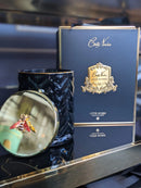 Cote Noire - Herringbone Candle With Scarf - Black & Gold - Red bee Lid - HCG02 Cote Noire