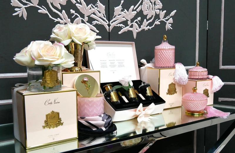 Cote Noire - Herringbone Flower Pink - Pink Roses - HCF03 Cote Noire