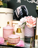 Cote Noire - Herringbone Flower Pink - Pink Roses - HCF03 Cote Noire