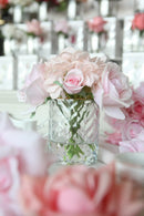 Cote Noire - Herringbone Flower - Roses & Hydrangeas - Clear - HCF11 Cote Noire