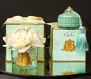 Cote Noire Perfumed Natural Touch 5 Roses - Clear & Gold Badge - Ivory White - GMR92 - Jade Tiffany Box Cote Noire