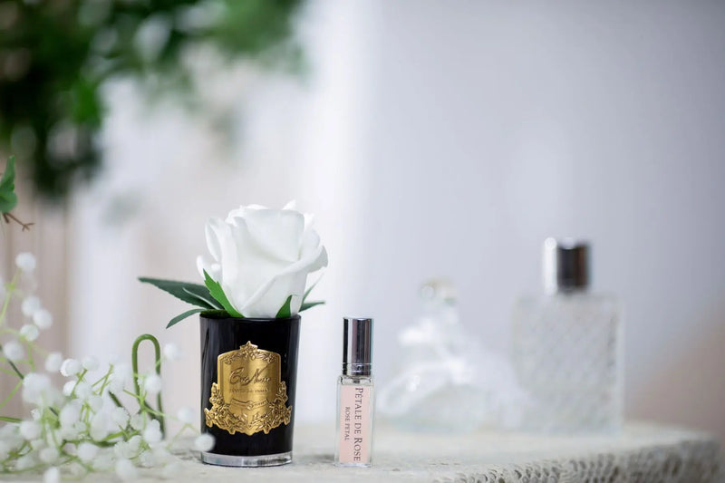 Cote Noire Perfumed Natural Touch Rose Bud - Black - Ivory White - GMRB41 Cote Noire