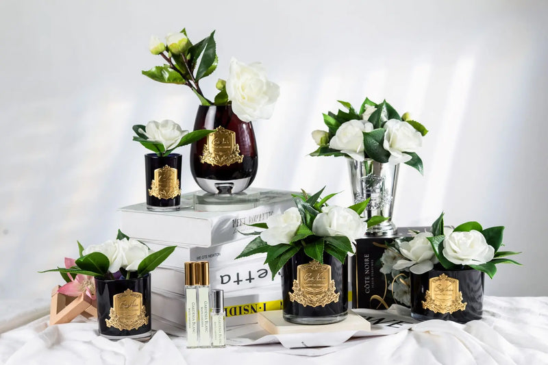 Cote Noire Perfumed Natural Touch White Gardenias - Black - GMGB02 Cote Noire