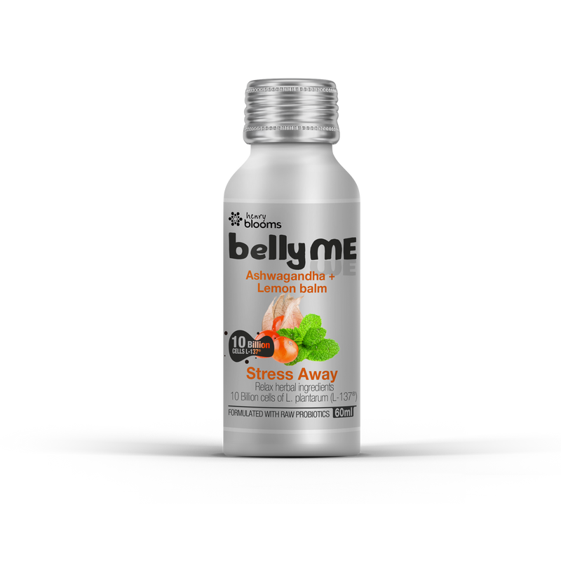 Ashwagandha Lemon Balm Relaxation Herbal Blend – Stress Relief Herbs & Probiotic Support 60ml Henry Blooms