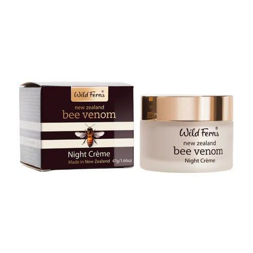 Bee Venom Night Cream – Natural Hydrating Moisturizer with Botanical Oils 47g Wild Fern