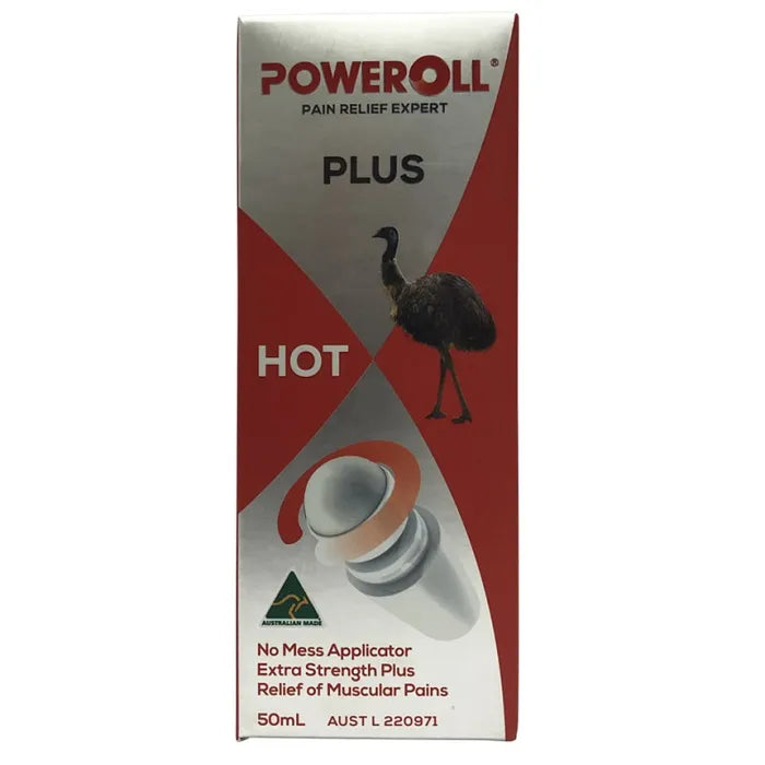 Poweroll Plus Emu Oil - Hot Emu Oil Roll On Massage For Muscle Pain Relief Glimlife Poweroll