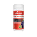 a bottle of grape seed oil capsules from the brand Good Health.