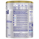 The image is a can of baby milk, specifically Apetani Fortu-Gel, which is a product designed for infants aged 4 months and older.
