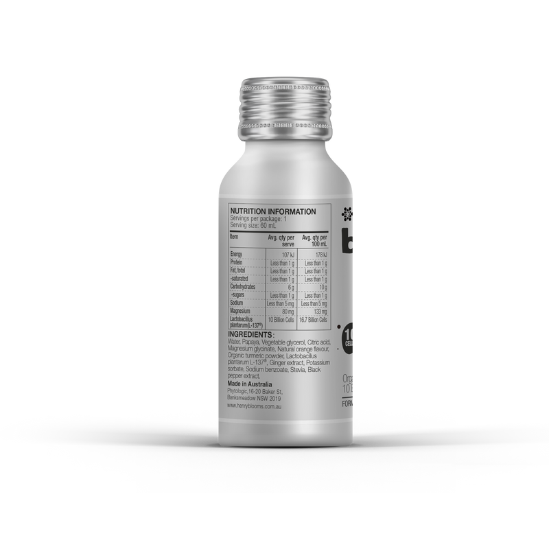 Muscle Boost Turmeric - Organic Magnesium Supplement | Henry Blooms 60ml Henry Blooms