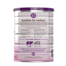 The image is a nutritional information label for a milk-based formula designed for mothers.