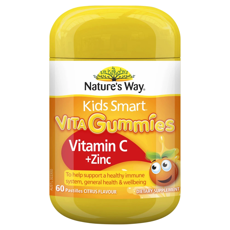 Nature's Way Kids Smart Vita Gummies Vitamin C + Zinc 60 Pastilles Natures Way XDaySale