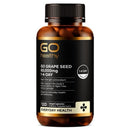 a bottle of GO healthy grape seed supplement.