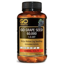 GO Healthy Grape Seed 60000mg 60 Vege Capsules - XDaySale