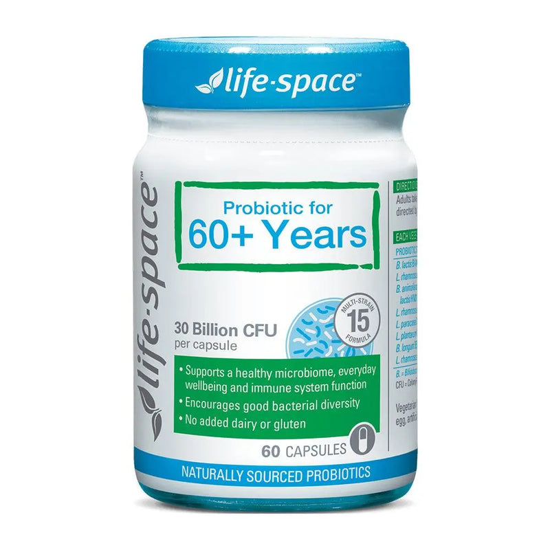 Life Space Probiotic For 60+ Years 60 Capsules EXP: 10/2025 - XDaySale
