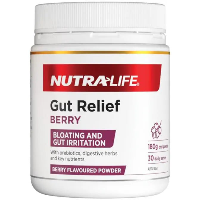 Nutra-Life Gut Relief Berry 180g EXP：05/2026 - XDaySale